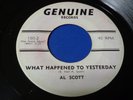 AL SCOTT You're too good  GENUINE 150 Orig 1967 Northern Soul HOLY GRAIL 45 RARE