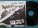 SEX PISTOLS ANARCHY IN THE UK (BLANK  LABELS) FRENCH ORIGINAL 1977 ( NO PRINT)