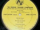 1955 Dodge Teaser Campaign 33 RPM LP record AV 775 Danny Thomas