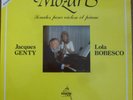 LOLA BOBESCO - JACQUES GENTY   / MOZART violin sonatas / DUCHESNE