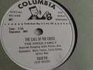The Speer Family - 78rpm single 10-inch – Columbia D.J. #20570 The Call Of The..