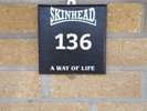SKINHEAD SKA 2TONE HOUSE DOOR NUMBER SIGN PLAQUE HANDMADE QUIRKY RETRO RARE