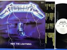 METALLICA Ride the Lightning LP 1984 Orig ELEKTRA RARE WL Promo w/LYRIC INNER