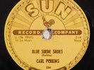 rockabilly 78 RPM CARL PERKINS Blue Suede Shoes Honey Don't SUN HEAR VG+