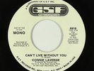 70s Soul 45 - Connie Laverne - Can't Live Without You - GSF - VG+ mp3 - promo