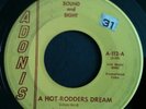 Rare 1960 Original Rockabilly Hot Rod ADONIS 45 Ray Burden A HOT-RODDERS DREAM