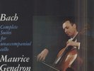 Maurice GENDRON, BACH Suites for cello French box 3 LPs PHILIPS 835272/4 STEREO