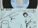 GG ALLIN Live fast Die 4TRX LIMITED EDTION 7 INCH Vinyl USA Black & blue Records