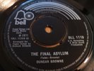 DUNCAN BROWNE - THE FINAL ASYLUM / RESURRECTION JOE - EXCELLENT