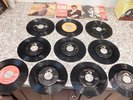9 Assorted Old Elvis Presley RCA 45 rpm Records & 3 Unmatched  Picture Sleeves