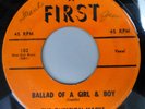 QUESTION MARKS 45 Ballad of a girl & boy / Concerto rock FIRST Doowop Pc104