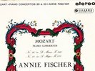 SAX 2335 B/S UK - ANNIE FISCHER - MOZART - PIANO CONCERTOS 20 & 23 - VG/EX