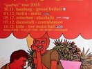 WEEN - 2003 - Tourplakat - Concert - Quebec - Tourposter