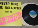 Sex Pistols Never Mind the Bollocks UK LP Virgin V2086 A9/B9 12 trx blank back
