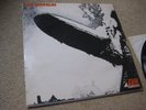 Led Zeppelin I 1 Debut LP 2nd UK Press Red & Plum - Orange Text / Silver Stripe