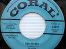 DENNIS & THE EXPLORERS strong VG Coral doo-wop 45 REMEMBER b/w EVERY ROAD pc179