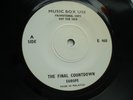 EUROPE - The final countdown - MALAYSIA PROMO 45 RPM