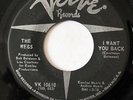 THE WEBS-I WANT YOU BACK ON VERVE NORTHERN 45-STRONG VG+, HEAR
