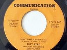 BILLY BYRD-I CAN'T MAKE IT WITH YOU /CAN YOU FEEL IT ON COMMUNICATION 70'S FUNK