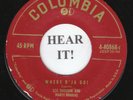 Lee Emerson/Marty Robbins HILLBILLY BOPPER 45 (Columbia 40868) Where D'Ja Go? M-