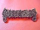 Dissection Pin Badge Logo Black Metal