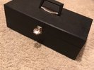 Vtg 8 Track Tape Storage Carry All Handle w/ Key Lock