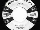 Mod Popcorn Rockabilly 45 BOBBY LORD Sack/The Fire Of Love Columbia WLP HEAR