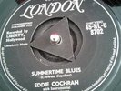 Eddie Cochran ?– Summertime Blues Vinyl 7