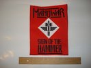 Manowar - Sign of the hammer - gestickter Back-Patch - Größe ca. 20 x 27 cm