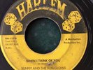 SUNNY & THE SUNGLOWS When I Think Of You 45 on Harlem TX R&B/doo-wop HEAR