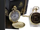 SIGNED GEORGE MICHAEL 24k Gold Plated Pocket Watch Autographed Luxury Gift Case