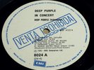 RaRe DEEP PURPLE Live In Concert 1972 White Label Promo Argentine Only LP