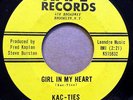 KAC TIES orig. STRONG VG+ KAPE doowop 45 GIRL IN MY HEART   HAPPY BIRTHDAY PC187