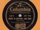 78 rpm Mills Blue Rhythm Band (Br) Columbia CB 734 in E- (unissued in US) Hear