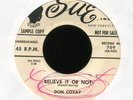 DON COVAY Believe it or Not on Sue Promo R&B Rocker 45 Hear