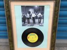 VINTAGE FRAMED ROLLING STONES HARLEM SHUFFLE 7” VINYL RECORD COLLECTABLE SDHC