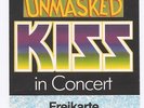 KISS     In Concert 1980   Ticket / Konzertkarte / Eintrittskarte