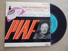 45T DEDICACE EDITH PIAF NON JE NE REGRETTE RIEN 1960 autographe sticker olympia