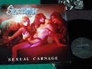 Sextrash - Sexual carnage BRAZIL LP 1st ORIGINAL Press 1990 COGUMELO Sarcofago