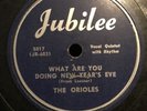 THE ORIOLES    WHAT ARE YOU DOING NEW YEAR'S EVE  / LONELY CHRISTMAS  78  VG