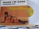 BRENDA HOLLOWAY. WHEN I'M GONE WITH RARE PICTURE SLEEVE.