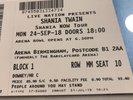 2 Shania  Twain tickets Birmingham 24th September 