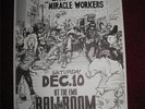 vintage org D.O.A. MIRACLE WORKERS 11x17 Punk Flyer poster rock kbd hardcore h/c