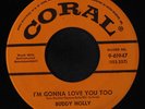 BUDDY HOLLY: I'm Gonna Love You Too / Listen To Me 45 Rockabilly