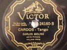 latin 78 RPM CARLOS MOLINA Cardos, Rayero VICTOR SCROLL 24160 HEAR pre war