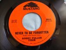 THE BOBBY FULLER FOUR 45 MUSTANG 3011 NEVER TO BE FORGOTTEN / YOU KISS ME