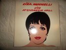 Liza Minnelli Live At Carnegie Hall LP 1st Ed 1981 Andy Warhol Cover - 2 records