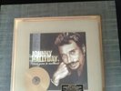 disque d'or johnny hallyday N*398 /1500.RARE.
