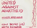 U2 ROLLING STONES - Silver And Gold SINGLE SPAIN PROMO 1986 BONO KEITH RICHARDS
