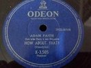ADAM FAITH - How About That 78 RPM BRAZIL on EX =======IT's NOT lp mono 7 45